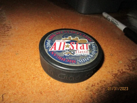 2004 AHL All Star Classic Hockey Puck Grand Rapids Michigan Cover