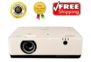 NEC ME372W 3LCD Projector 3700 ANSI HD 1080p ECO Mode HDMI x 2 LAN w/out Remote - Picture 1 of 8