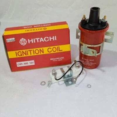BOBINA DE ENCENDIDO HITACHI C6R-800 12V CON RESISTENCIA HECHA EN JAPÓN CALIDAD Foto 1 de 3