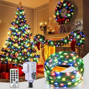 Christmas Fairy Lights 100m LED Multicolored Indoor outdoor Weatherproof, Prog. - Picture 1 of 10