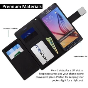 For LG K51 / Q51 - Book Style Wallet Protective Case Cover with Card Pockets - Picture 1 of 2