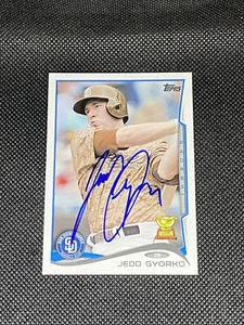 Jedd Gyorko San Diego Padres Signed Auto 2014 Topps Card #449 ~ COA - Picture 1 of 3