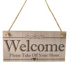 Handmade Wooden Welcome Hanging Sign - Charming Porch Décor