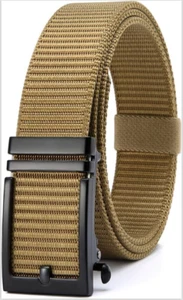 CHAOREN Ratchet Belt with Nylon Automatic Slide Buckle, Adjustable Belt - Picture 1 of 21