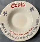 Vintage Coors 6" Ashtray America's Fine Light Beer- Rocky Mountain  Spring Water