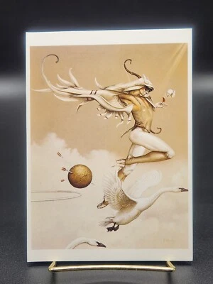 Новые в коробке 12 пустых поздравительных открыток Майкла Паркса без конвертов «Небесный цирк» 1985 - Изображение 1 из 4