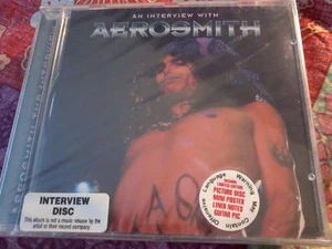 AEROSMITH An Interview With.. CD & mini poster, guitar pick NEW sealed POST FREE - Picture 1 of 2