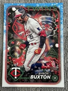 2024 Topps Holiday Byron Buxton Santa Variation #H114 Minnesota Twins Baseball - Bild 1 von 2