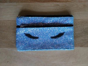Glittery Blue New Look Makeup Bag/Pouch - Picture 1 of 3