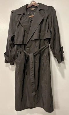 Forecaster Of Boston Women’s Black Trench Coat Jacket Size Petite 5/6 - Image 1 of 4