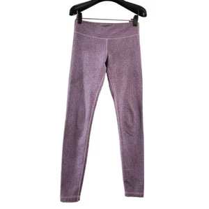 Ivivva Lululemon Rhythmic Tights Girls Size 12 Pink Purple Pixel Knit Activewear - Picture 1 of 13