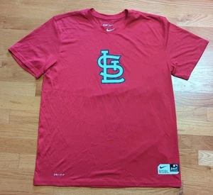 Camiseta roja auténtica Nike BSBL Dri-Fit MLB de los Cardenales de San Luis para hombre grande - Imagen 1 de 16