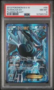 DIALGA EX 99/101 | PSA 8 | Plasma Blast BW SR Graded Pokémon Card - Picture 1 of 2