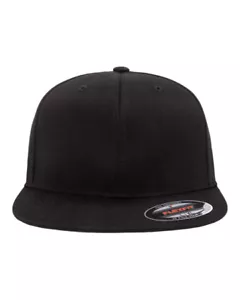 Flexfit 6297F Adult Wooly Twill Pro Baseball On-Field Shape Cap with Flat Bill - Picture 1 of 5