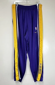 Vintage Nike Team Los Angeles Lakers Tear Away Button Snap Warmup Pants Size XXL - Bild 1 von 7