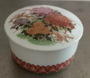 Caja redonda de porcelana multicolor Shibata 6,3" - Imagen 1 de 12