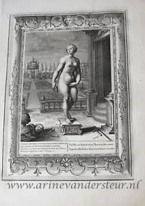 Antique Dutch Print 1733 - Pygmalion is inamored with a statue - B. Picart - Picture 1 of 2