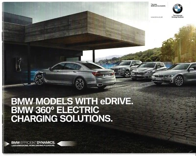 BMW eDrive Models 2015-16 UK Market Sales Brochure 2-Series 3-Series 7-Series X5 - Image 1 of 2