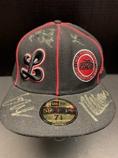 Lakai Embroidered New Era Hat 59fifty Fitted Cap Black Red  7 3/4 - 3 Autographs