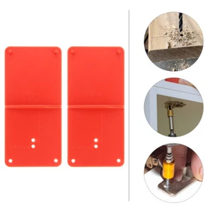 2pcs Drilling Positioning Plate Drilling Hole Drilling Guide Block Hinge Hole - Picture 1 of 18