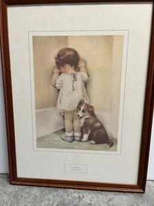 Vintage In Disgrace Lithograph By Bessie Pease Gutman 28x22 - Picture 1 of 1