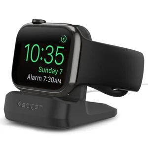 Apple Watch Series 7 6 5 SE Night Stand | Spigen S350 Charging Dock Station - Picture 1 of 43