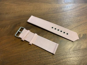 RELOJ PULSERA KOLBOLD ROSA CLARO 22MM NUEVO STOCK ANTIGUO LONA - Imagen 1 de 3