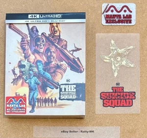 THE SUICIDE SQUAD - MANTA LAB EXCLUSIVE 4K + BLU RAY STEELBOOK - NEW & SEALED - Picture 1 of 8