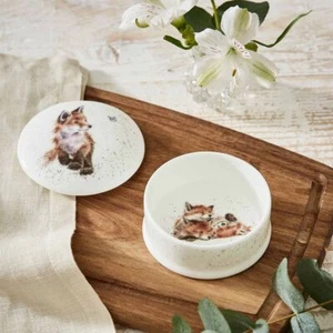 Royal Worcester Wrendale Designs Born to be Wild Lidded Box (Fox) - Picture 1 of 3
