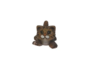 Artesania Rinconada Pottery Tabby Cat Figurine Uruguay signed - Picture 1 of 7