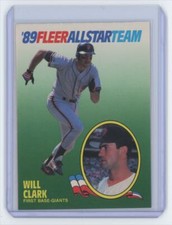 1989 Fleer Will Clark San Francisco Giants #3