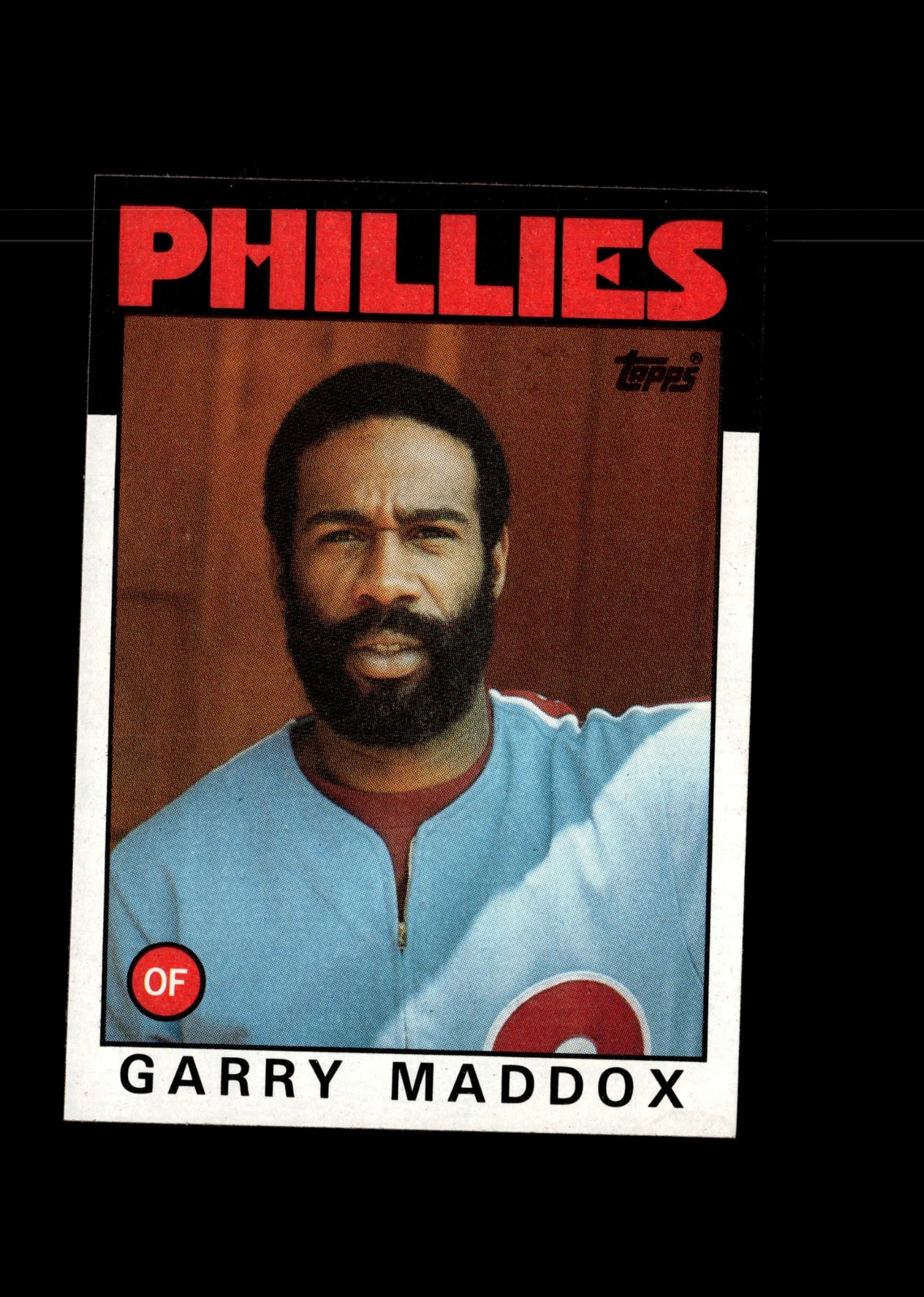 Garry Maddox - 1986 Topps Baseball #585 - Philadelphia Phillies +FAST FREE Ship