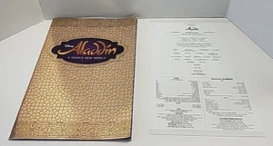 2019 Disney Aladdin A Whole New World Musical Program Book w/ Cast Sheet - Picture 1 of 3