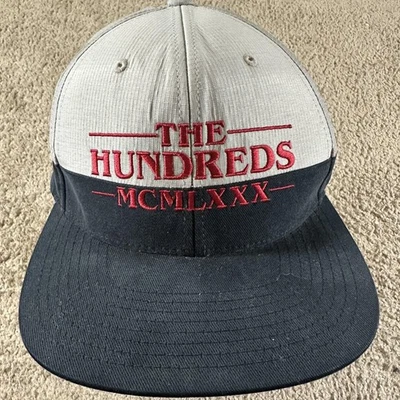 Gorra The Hundreds Snap Back Para Hombre Talla Única Gris Negra Ripstop Bordada Foto 1 de 4