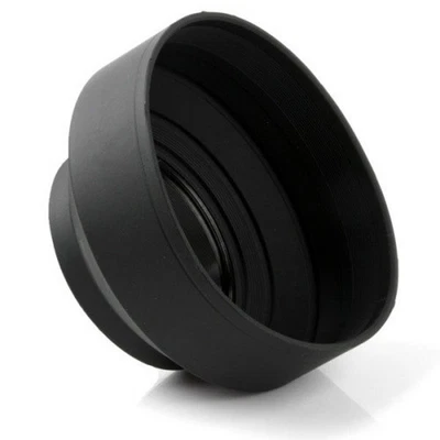 Lens Hood 3 In1 Universal Collapsible Camera Lens Hood With 3 Different - image 1 of 4