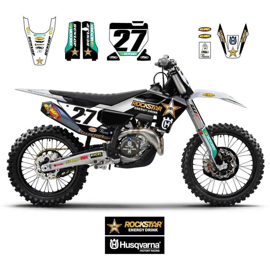 Kit gráfico completo réplica Factory Effex Team Rockstar Husqvarna 27-09620 Foto 1 de 1