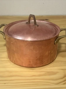 Paul Revere pentola e coperchio rame 3 qt, edizione limitata 1776-1976 bicentenario - Foto 1 di 10