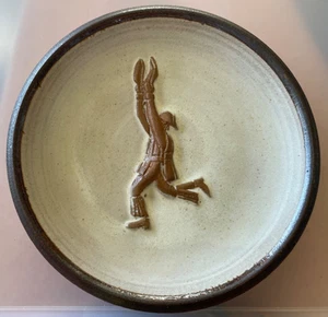 Handmade Canterbury Pottery Decorative Stoneware Plate Morris Men XXXIV Design - Picture 1 of 3