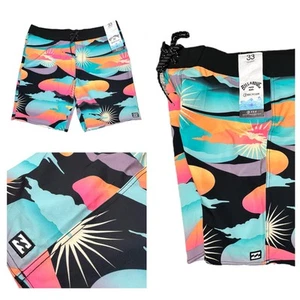 Billabong Board Shorts Men’s Size 33 Sunday Pro Trunks Swim Surf Stretch PLBO - Imagen 1 de 9