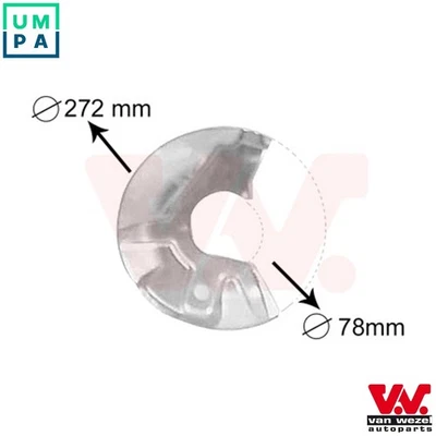 SPLASH GUARD BRAKE DISC 5823371 FOR VW DERBY POLO/CLASSIC/Hatchback/Van  AUDI - Image 1 of 4
