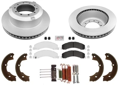 Rotores de freno de disco recubiertos traseros flota pastillas galvanizadas para Ram 4500 5500 2008-2024 Foto 1 de 4