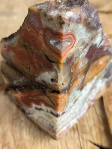 Mexican Crazy Lace Laguna Agate – 1.5 lbs – Bold Reds, Fortification Bands, Coll - Picture 1 of 12