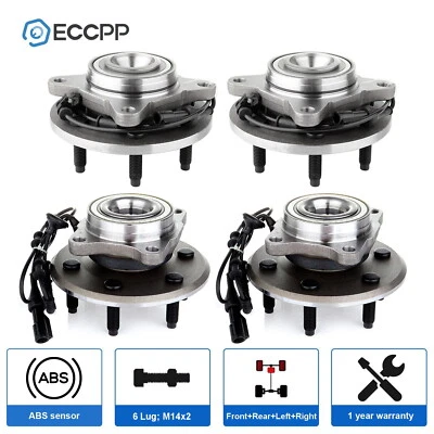 Juego completo de cojinetes de cubo de rueda 2x2 para Ford Expedition Lincoln Navigator 2003-2006 Foto 1 de 4