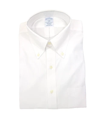 Brooks Brothers Regular Non Iron All Cotton 15-32/33 Button Down Collar White - Image 1 of 4