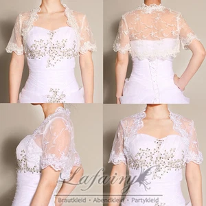 Jacke Bolero für Hochzeit Party Brautjäckchen Kurzarm - Bild 1 von 7