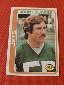Tarjeta 1978 John Ebersole Topps NFL #41 New York Jets Penn State - Imagen 1 de 2