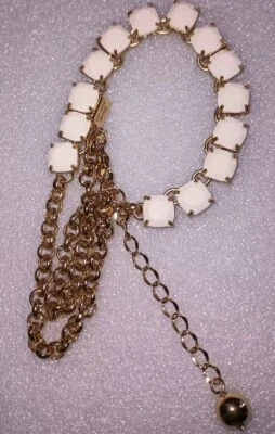 Collar Kate Spade tono dorado blanco  Foto 1 de 4