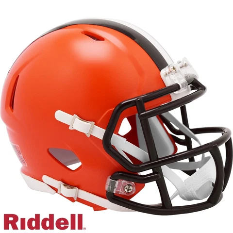 Cleveland Browns NFL Speed Replica Mini Football Helmet Riddell BROWN MASK Cover