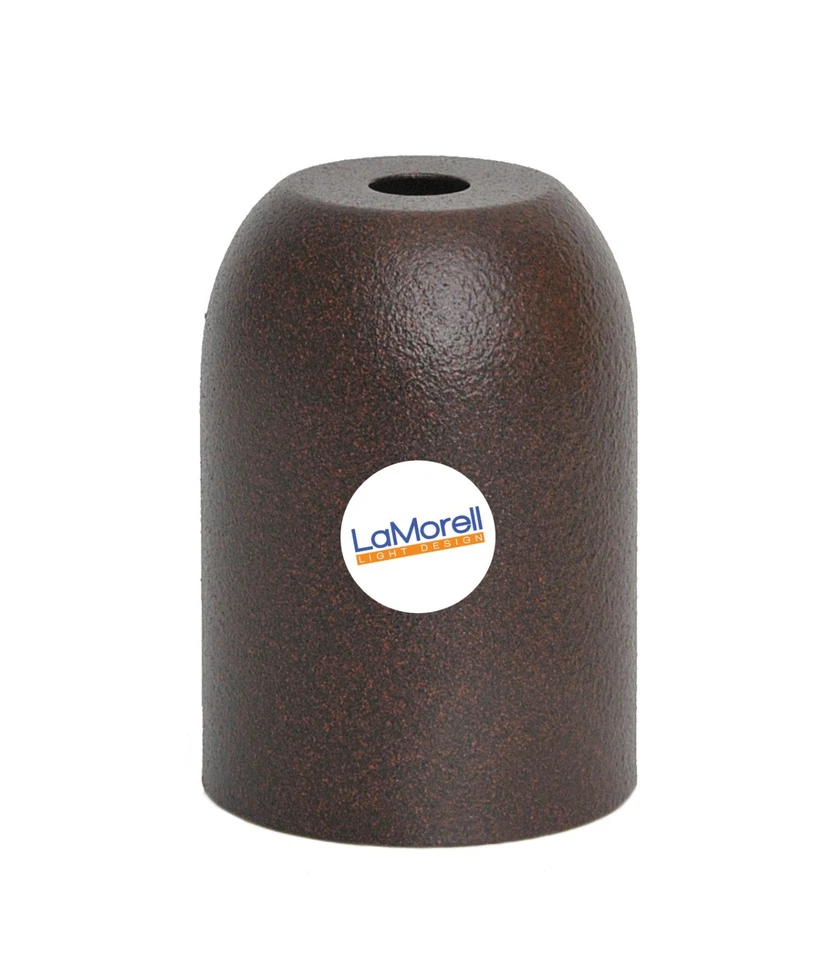 LAMORELL LIGHT DESIGN Portalampada in Metallo Colorato E27 per lampadari desig. Ruggine Corten