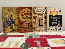 Vintage Pennsylvania Dutch & Amish Dutch Cookbooks Lot (4) ~ 1950-1970 PB